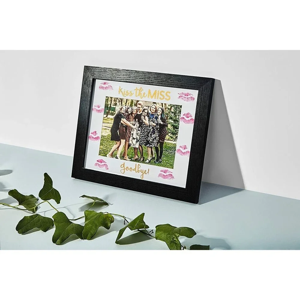 Bachelorette Gift for The Bride Picture Frame Kiss The Miss Goodbye 5x7 Size